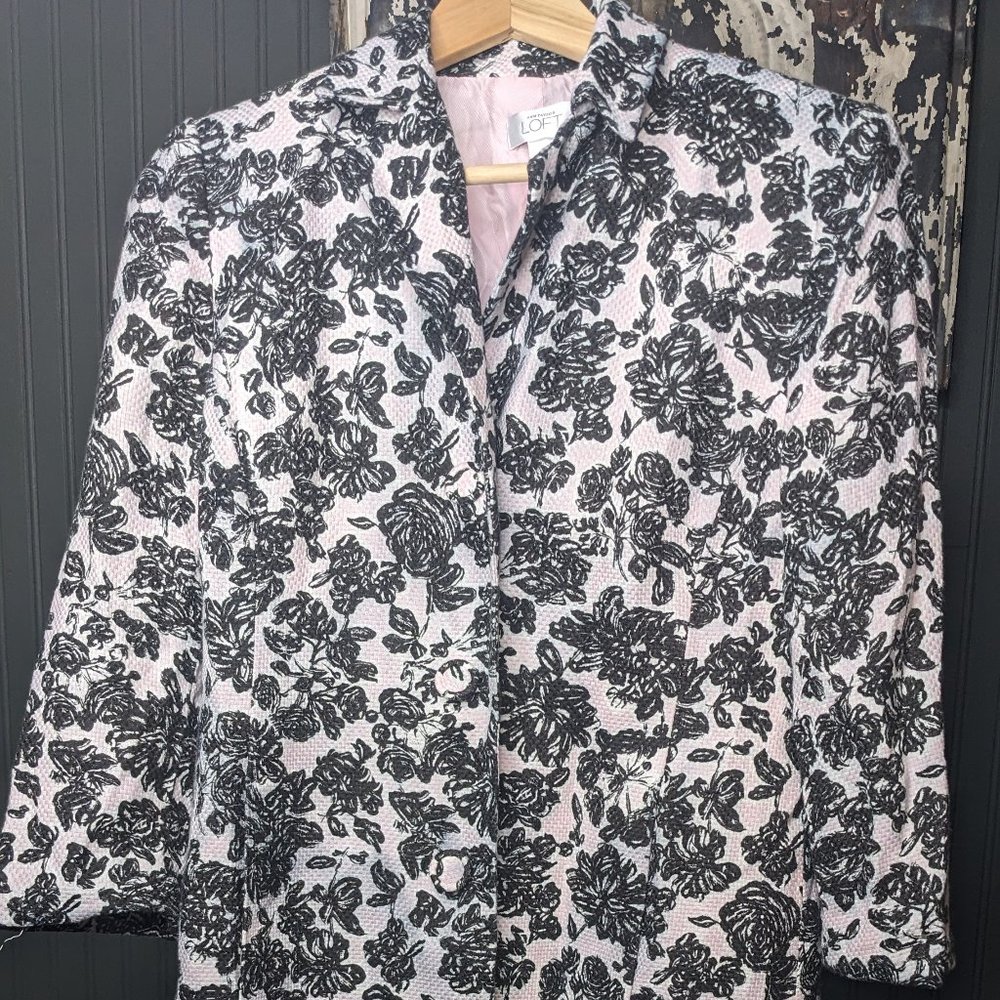 Ann Taylor LOFT Long Floral Blazer, 8